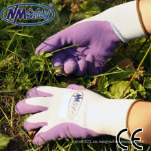 NMSAFETY guantes de látex baratos / guantes de látex con diseño / guantes de látex púrpura